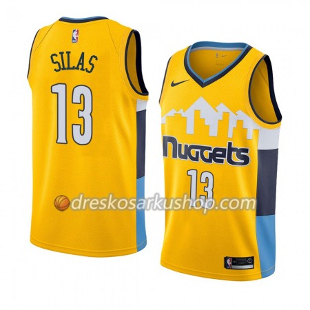 Muški NBA Dres Denver Nuggets Xavier Silas 13 2018-2019 Nike Žuti Swingman